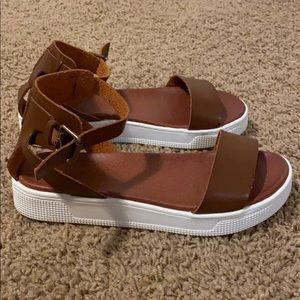 women’s MIA leather sneaker sandals